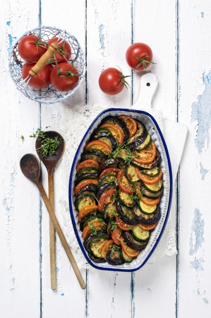 Ratatouille in Casserolleの写真素材