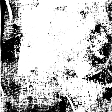 Grunge urban ink canvas texture print on paper handmade. Abstract vintage monochrome print. Vector illustration. Dash, dots and scratch. Overlay, multiply black and white filter.のイラスト素材