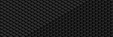 Trendy widescreen geometric background in isometric style. A wall of cubes.のイラスト素材