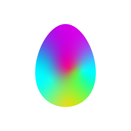 Easter egg in a playful festive style for experimentation and inspiration. Bright colors mixed in the shape of eggs for a cheerful mood.の写真素材