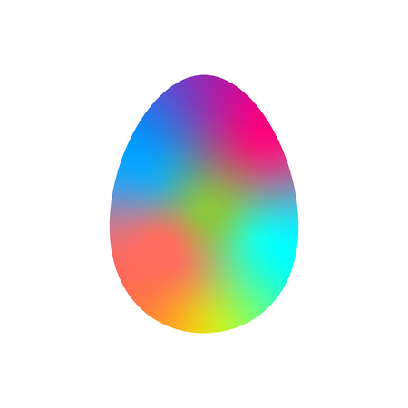 Easter egg in a playful festive style for experimentation and inspiration. Bright colors mixed in the shape of eggs for a cheerful mood.の写真素材