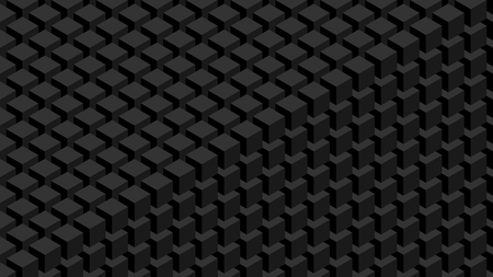 Trendy widescreen geometric background in isometric style 1920 x 1080 px. Wall of cubes.のイラスト素材