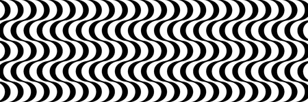 Widescreen wavy hypnotic background. The illusion of movement.のイラスト素材