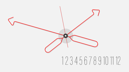 unusual, stylish, fashionable, wall clock for interior, design, advertising, screen saver, covers, wallsのイラスト素材