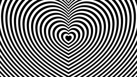 fashionable, abstract black and white background with a heart for design, advertisement, cards, packing, printing. vector templateのイラスト素材