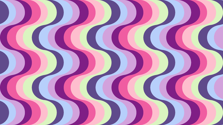 fashionable, geometric wavy background in shades of ultraviolet for interior, design, advertising, idea, walls, web. vector patternのイラスト素材