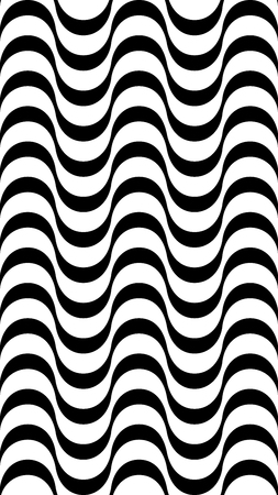 Vertical background with a wavy hypnotic stripe. The illusion of movement.のイラスト素材