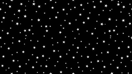 Dark Christmas starry sky background for interior, design, advertising, screensavers, wallpapers, covers, walls. Vector pattern in seamless variation.のイラスト素材