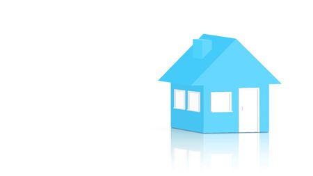 House concept with white background.の写真素材