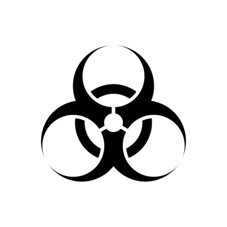 Biological hazard warning sign. Pandemic panic.のイラスト素材