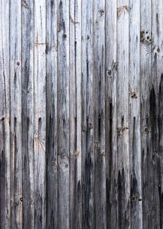 Street plank element. Old rustic fence made of boards.の写真素材