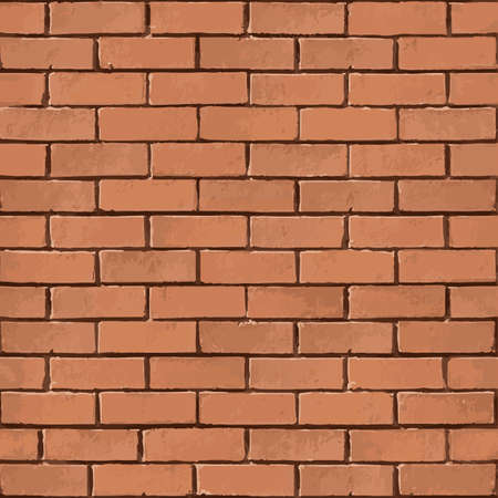 Square background with brick pattern, interior wall decoration. Grunge texture. Seamless texture.のイラスト素材