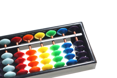 Japanese abacus calculation board sorobanの写真素材