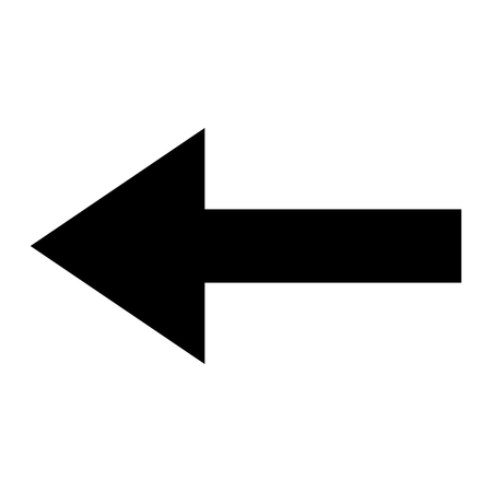Icon black arrow left on white backgroundのイラスト素材