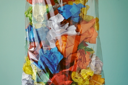 Paper trash. Sorting wasteの写真素材