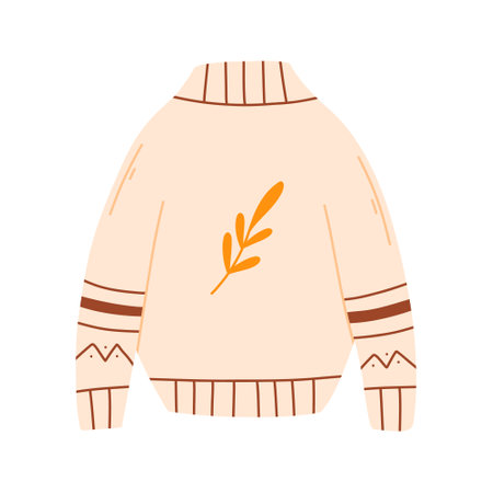 Sweater in flat style. Vector illustration.のイラスト素材