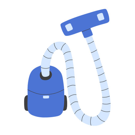 Vector illustration of a vacuum cleaner isolated on a white background.のイラスト素材