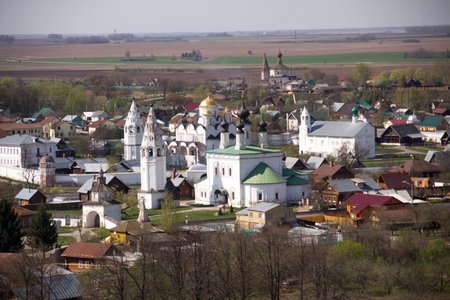 The old historic Russian town of Suzdal - the Golden Ring tourist places