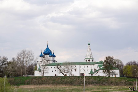 Russian historic Old town Suzdal - an ancient monastery, tourist placesの写真素材