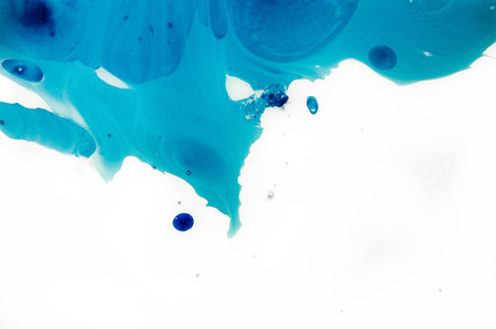 Blue Festive Christmas elegant Abstract artistic forming by blots. Futuristic style card. concept Elegant for business presentations. Chaos aesthetics. Moving colorful paint splash. place textの写真素材