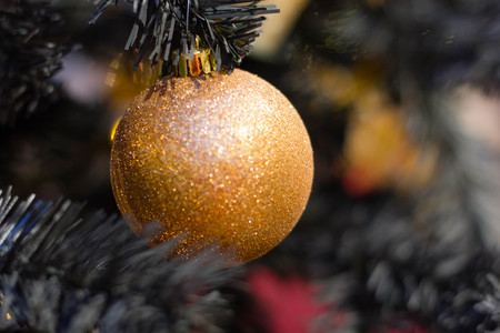 vintage Christmas decorations the Christmas tree preparing for Christmas and new yearの写真素材