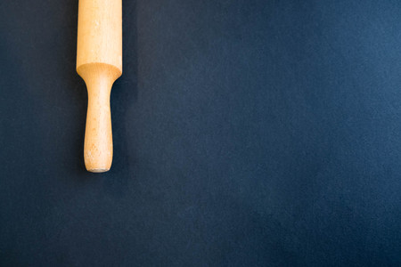 Baking or recipe concept on dark background. Close up on a black background. Top view, flat lay. copy space for text.の写真素材