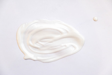 Cosmetic cream isolated on whiteの写真素材