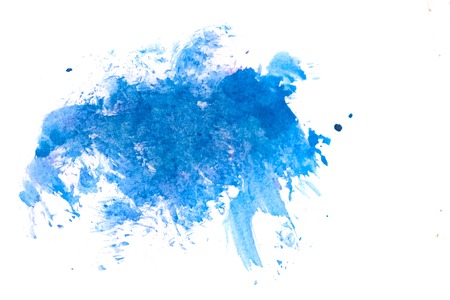 Abstract blue watercolor backgroundの写真素材