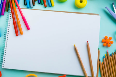 Office and student accessories on a pink. Back to school concept. School, education and learning...