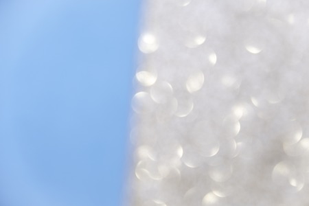 Christmas background with bokeh lightsの写真素材