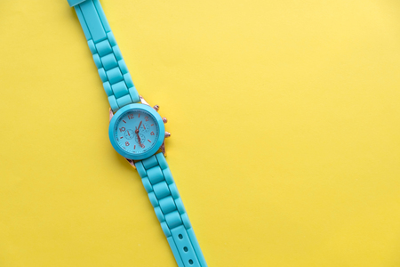 Fashion. Stylish Trendy Wrist Watches, Glamor girl accessories. Hipster Party Essentials. Art Minimal conceptの写真素材