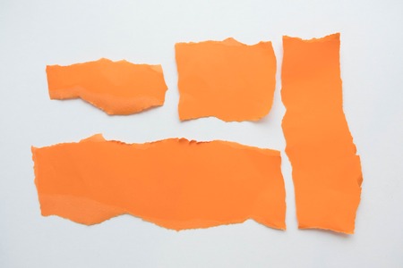 Torn Real Paper Scraps minimal concept.の写真素材