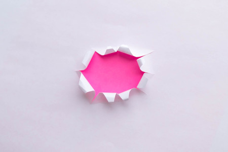 Torn Real Paper Scraps minimal concept.の写真素材