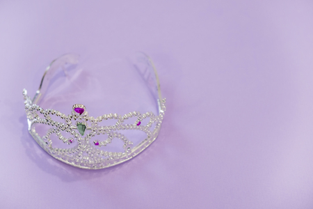 Crown princess on a gray backgroundの写真素材