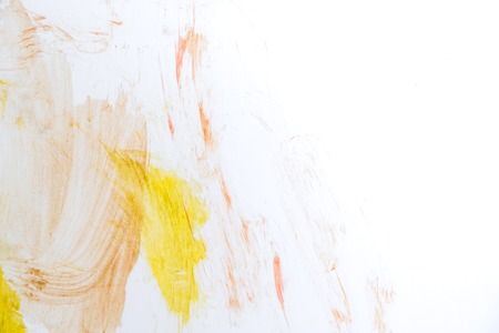 scribbles on a white wall made by a little kid as abstract work.の写真素材