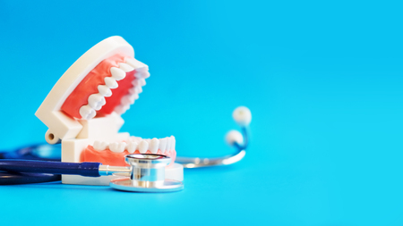 teeth care. concept of preventive examination of the oral cavity.の写真素材