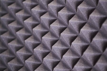The pattern of the soundproof panel of polyurethane foam. black geometric background.の写真素材