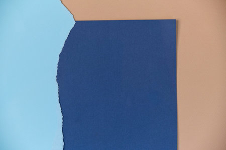 greeting card mockup. different paper textures with torn and smooth edges. place for text. flat lay...