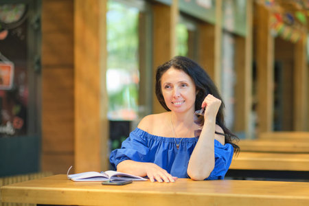 Cheerful elegant elderly woman smiling. Head shot close up portrait happy healthy middle aged woman...