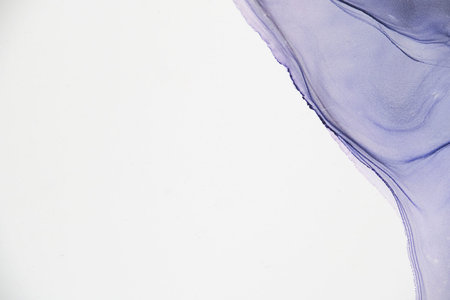 Blue abstract art background texture in white. delicate stains of paint on white paper. soft focus