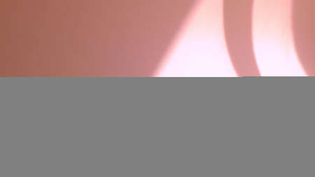 minimalist screensaver. Morning sun lighting the room, shadow background overlays. pink walの写真素材