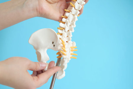 Intervertebral hernia of the cervical spine, rupture of the fibrous ring. Osteochondrosis, copy...