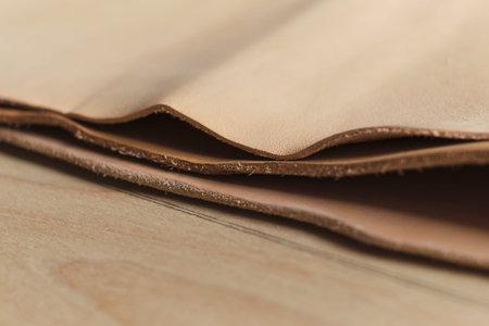 inspiring collection of beige leather pieces in various shades, perfect for a variety of creative...