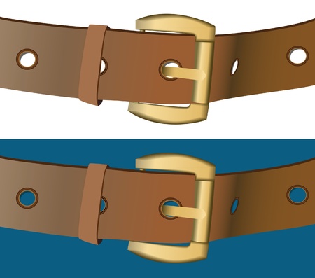 The two wide belts on color backgroundのイラスト素材