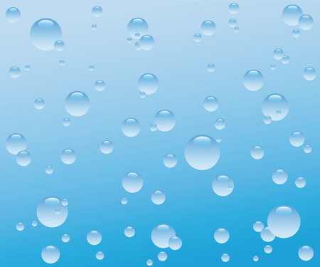 The seamless with currents of air bubblesのイラスト素材