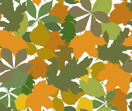 The color leafs seamlessのイラスト素材
