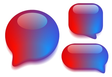 The glass bubbles for speechのイラスト素材