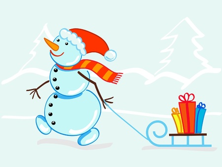 Snowman  のイラスト素材