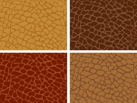 The four skin texture setのイラスト素材