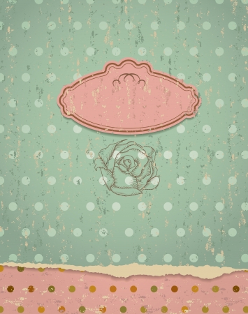 Retro  background  Invitation to the wedding or announcementsのイラスト素材